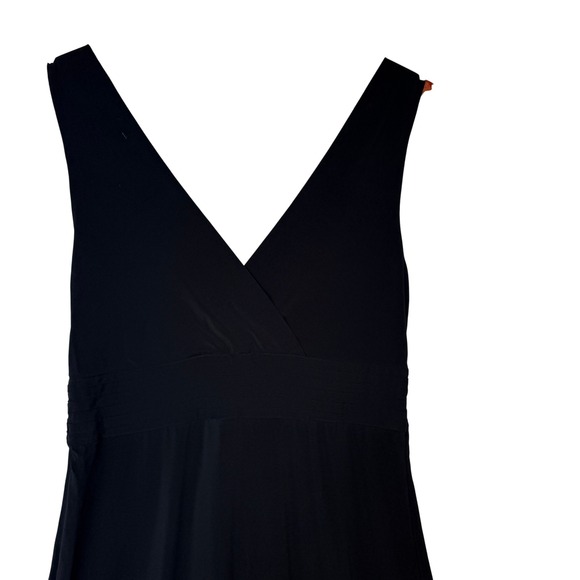 Elie Tahari Womens Black V-Neck Sleeveless Empire Waist Jersey Dress XS - Picture 6 of 10